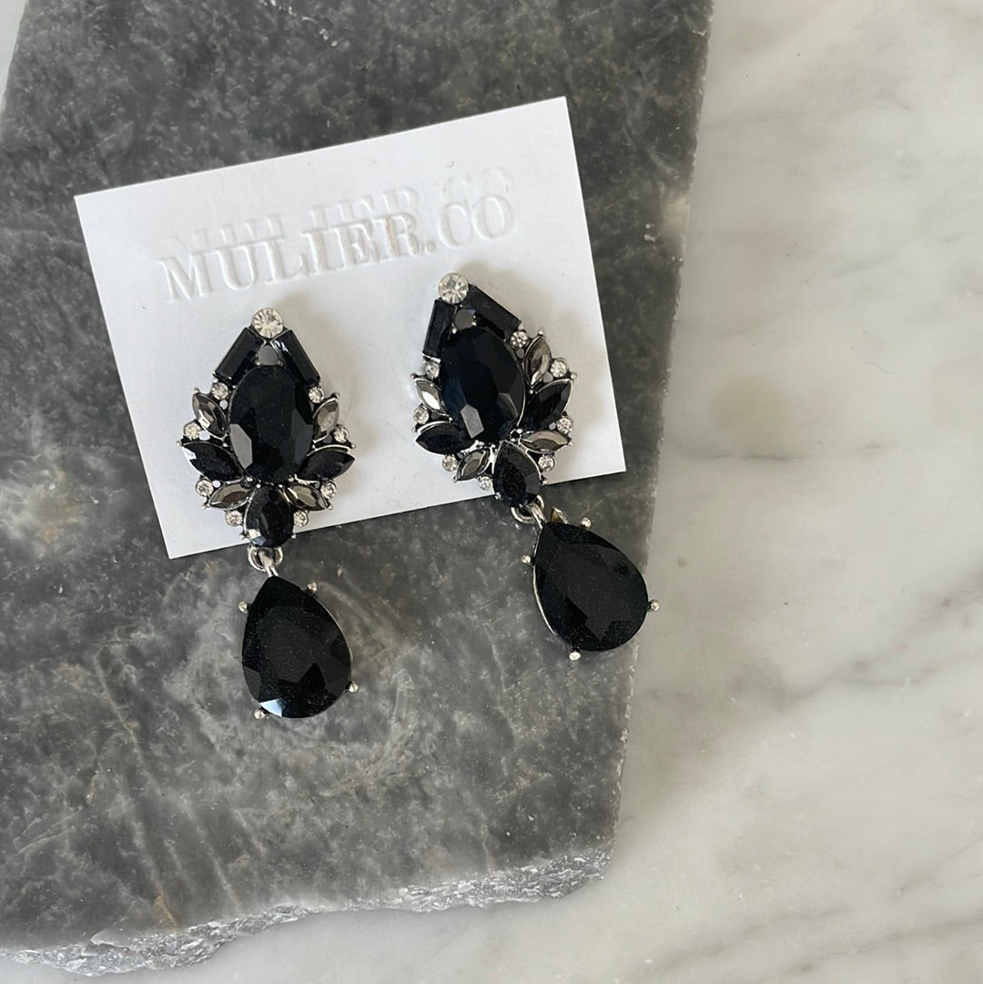 Aretes Boldavia Negro