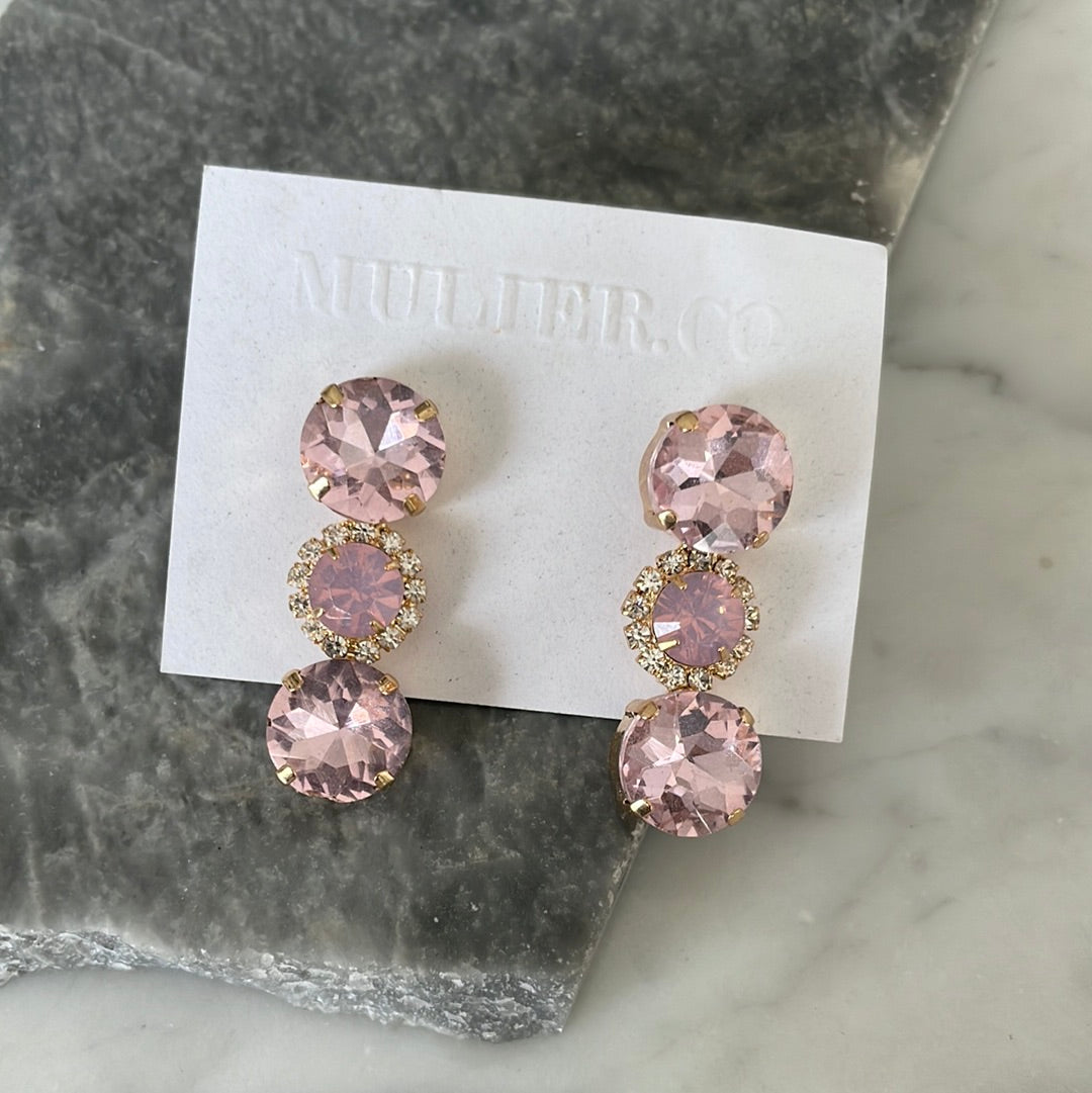 Aretes Laos Rosa