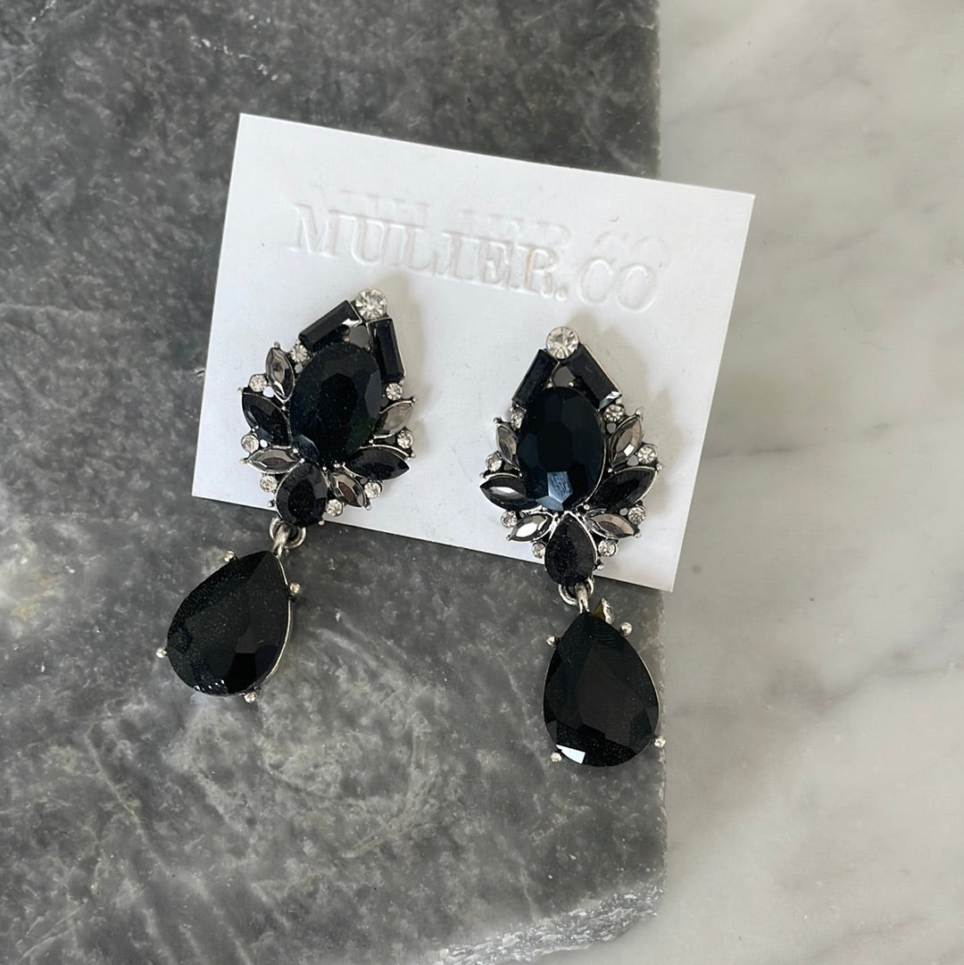 Aretes Boldavia Negro